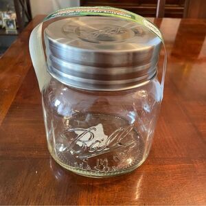 6.5" tall Large Half Gallon Mason Ball  Decorative Jar Canister